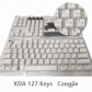 104+23 MAC Apple Style PBT Dye-subbed XDA Keycap Set for Mechanical Keyboard English / Thai / Japanese / Russian / Arabic / French / German / Spanish